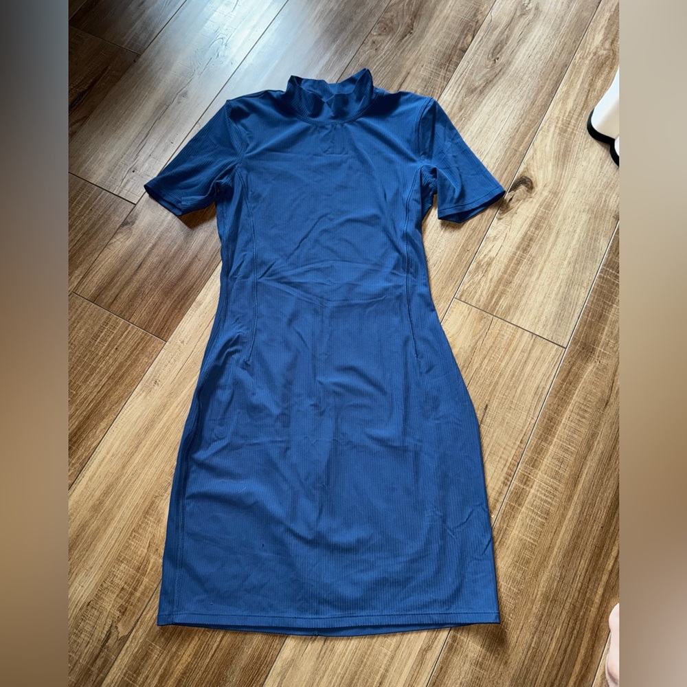 Blue Lululemon Body con dress